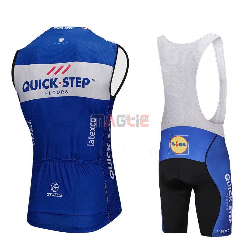 Gilet Antivento Quick Step Floors 2018 Blu